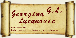 Georgina Lučanović vizit kartica